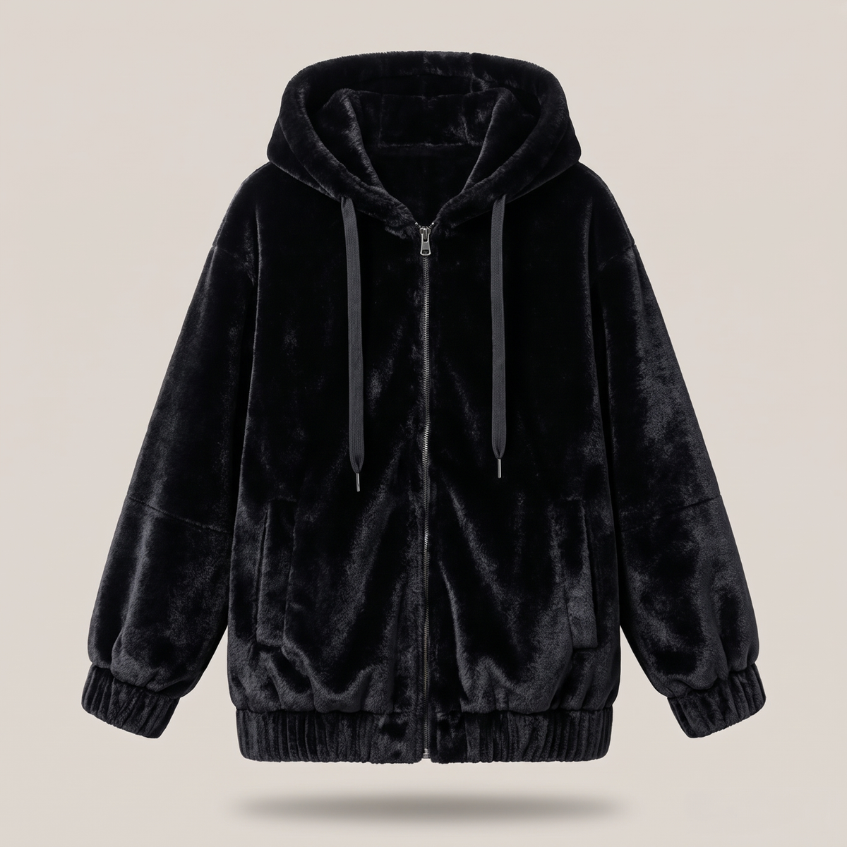 PLUSH HOOD THERMAL JACKET