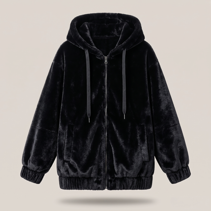 PLUSH HOOD THERMAL JACKET
