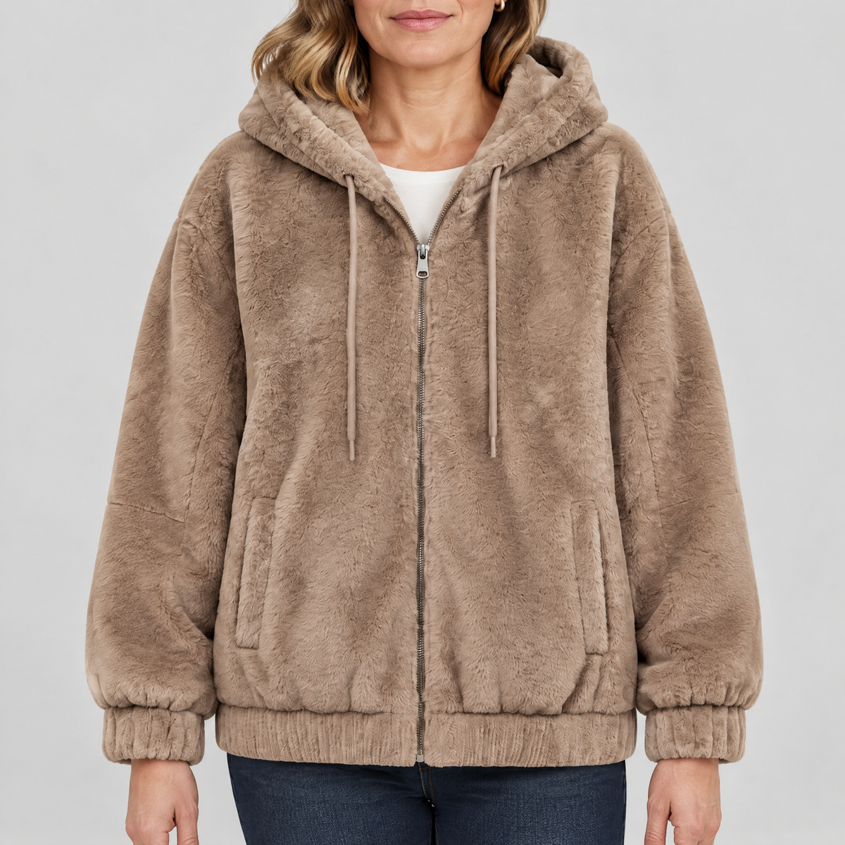 PLUSH HOOD THERMAL JACKET