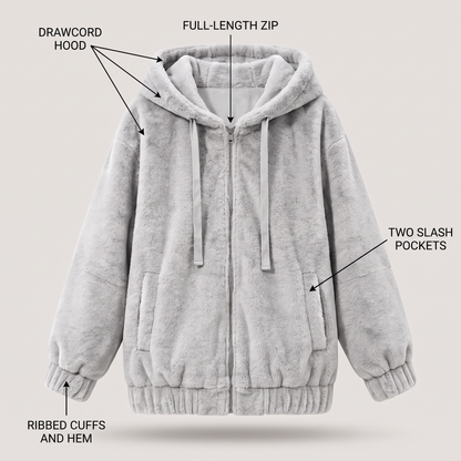 PLUSH HOOD THERMAL JACKET