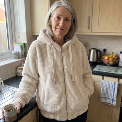 PLUSH HOOD THERMAL JACKET