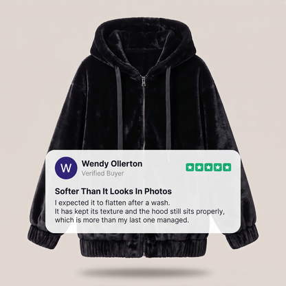 PLUSH HOOD THERMAL JACKET