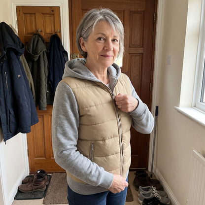 QUILTED FRONT CASUAL JACKET