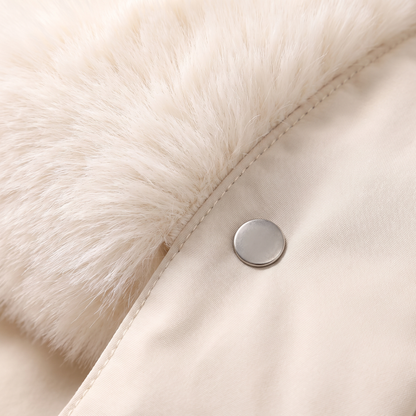 DRAWCORD WAIST FUR HOOD PARKA