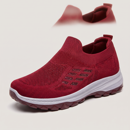 KNIT SLIP-ON WALKING TRAINERS