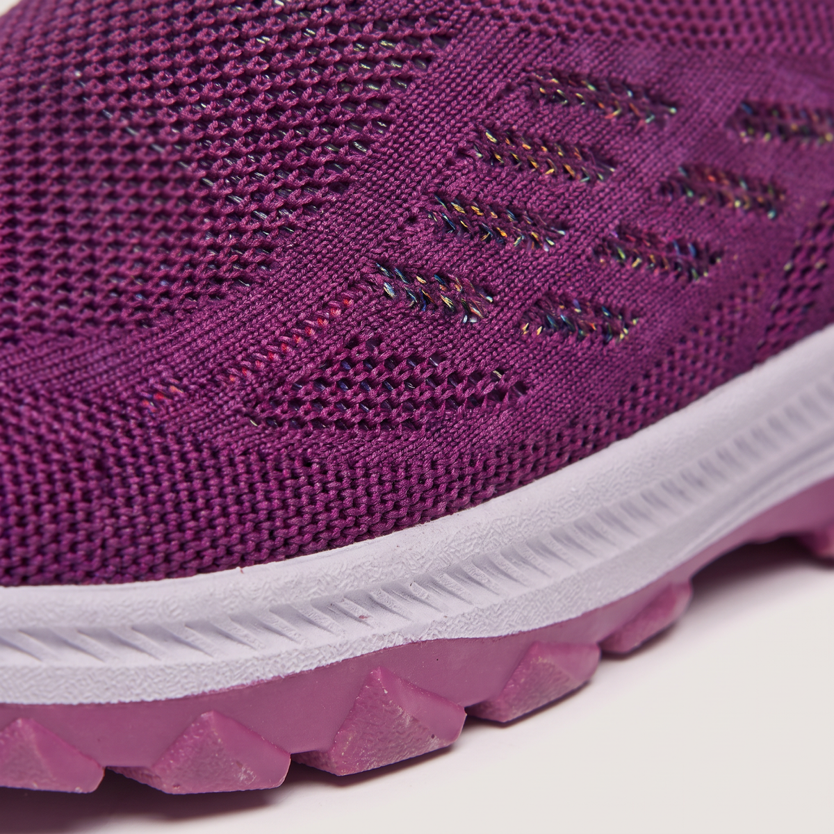 KNIT SLIP-ON WALKING TRAINERS