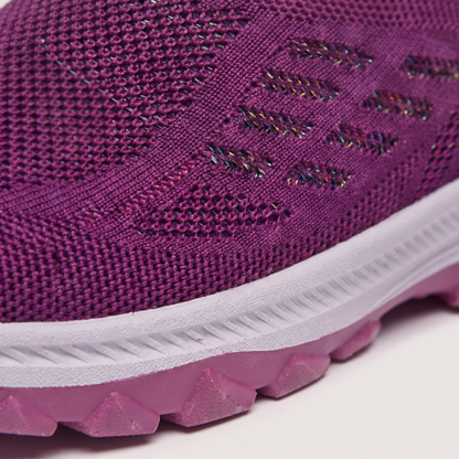 KNIT SLIP-ON WALKING TRAINERS