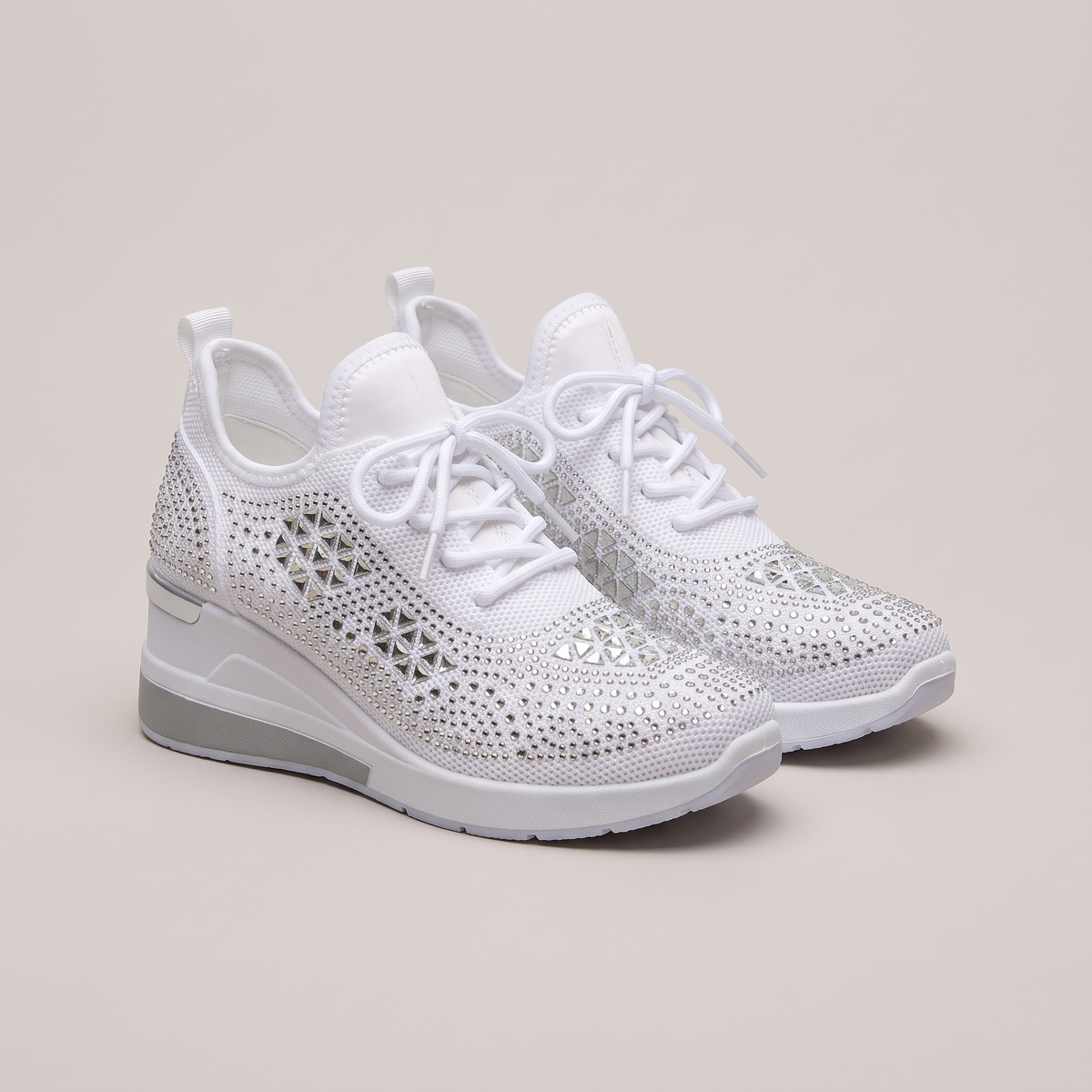 DIAMANTE KNIT COMFORT TRAINERS