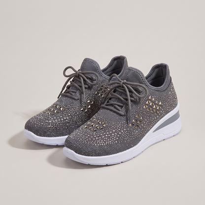 DIAMANTE KNIT COMFORT TRAINERS