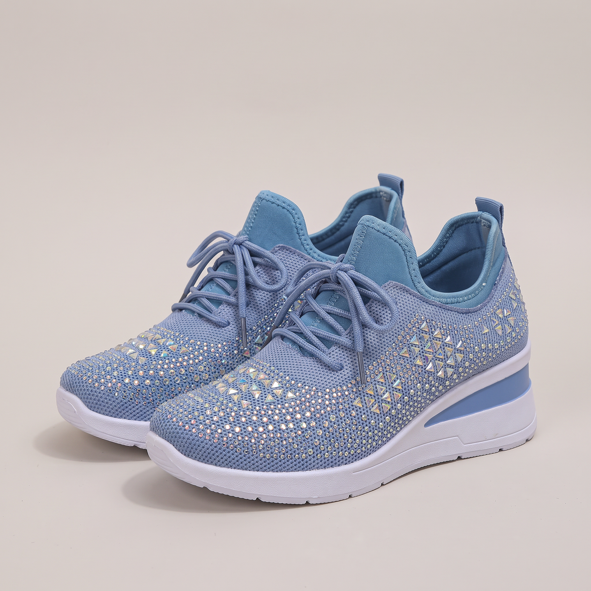 DIAMANTE KNIT COMFORT TRAINERS