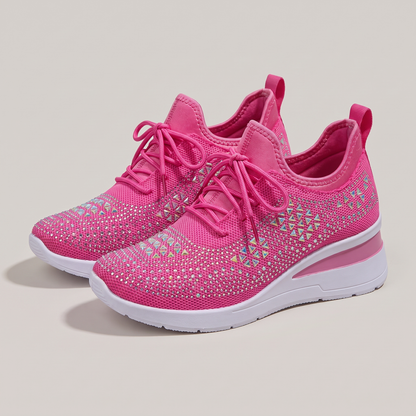 DIAMANTE KNIT COMFORT TRAINERS