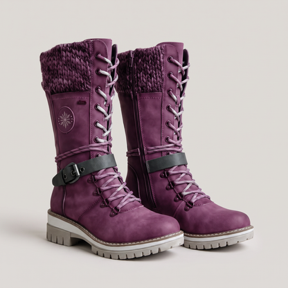 KNITTED CUFF SNOW BOOTS