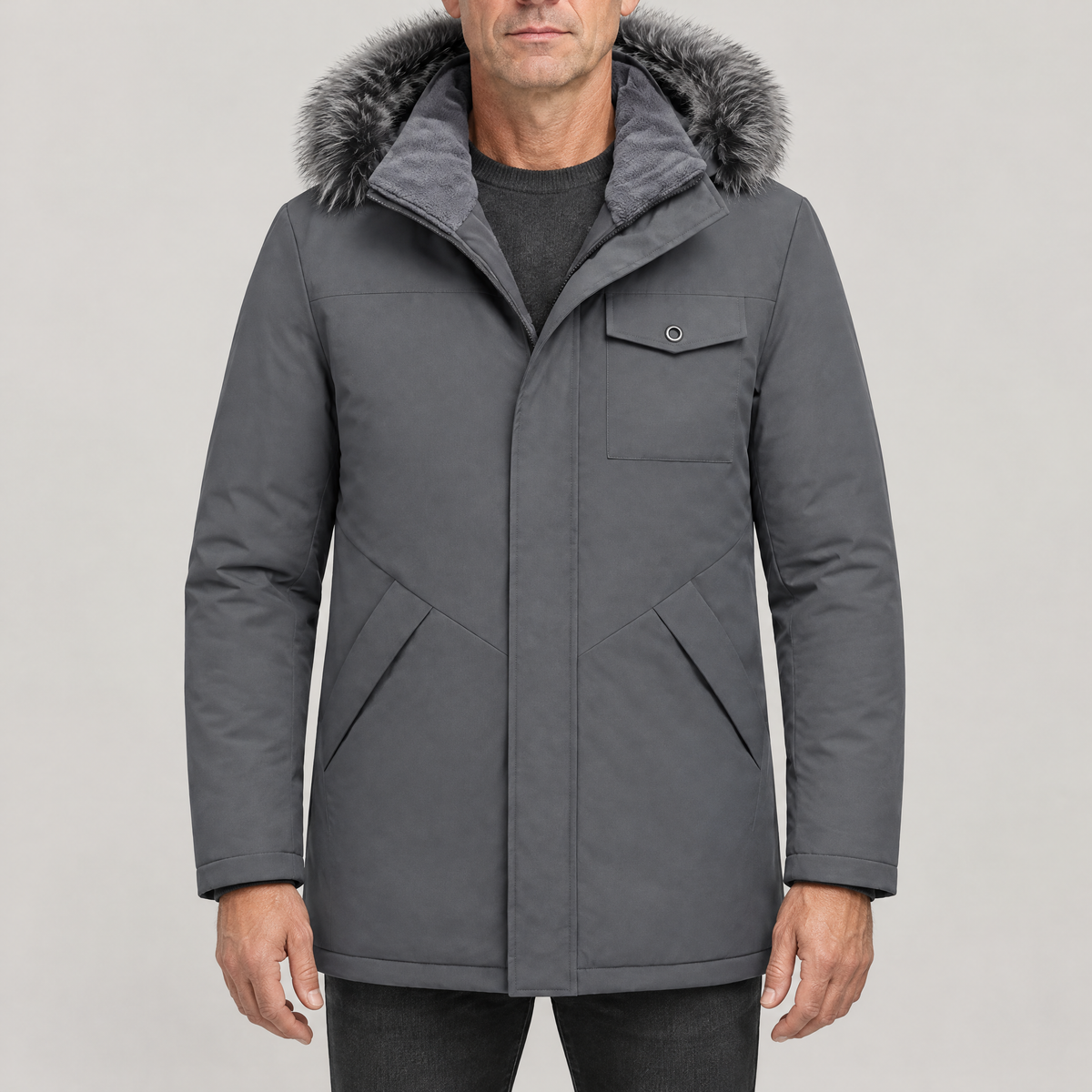 FUR HOOD WINTER PARKA