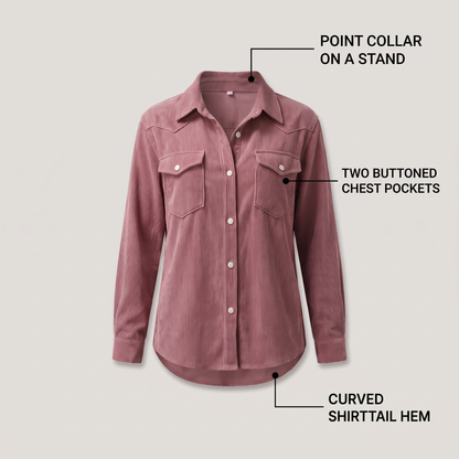 CORDUROY POCKET OVERSHIRT