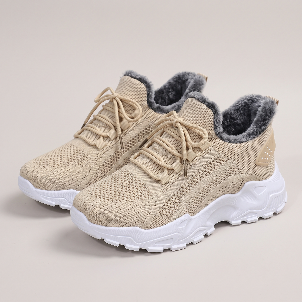 FAUX FUR LINED CHUNKY TRAINERS