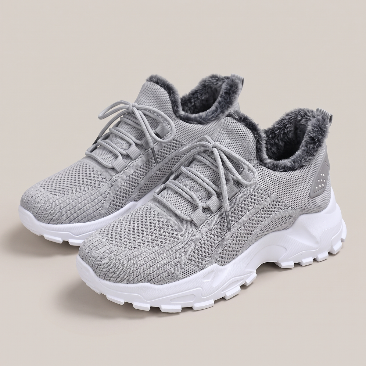FAUX FUR LINED CHUNKY TRAINERS