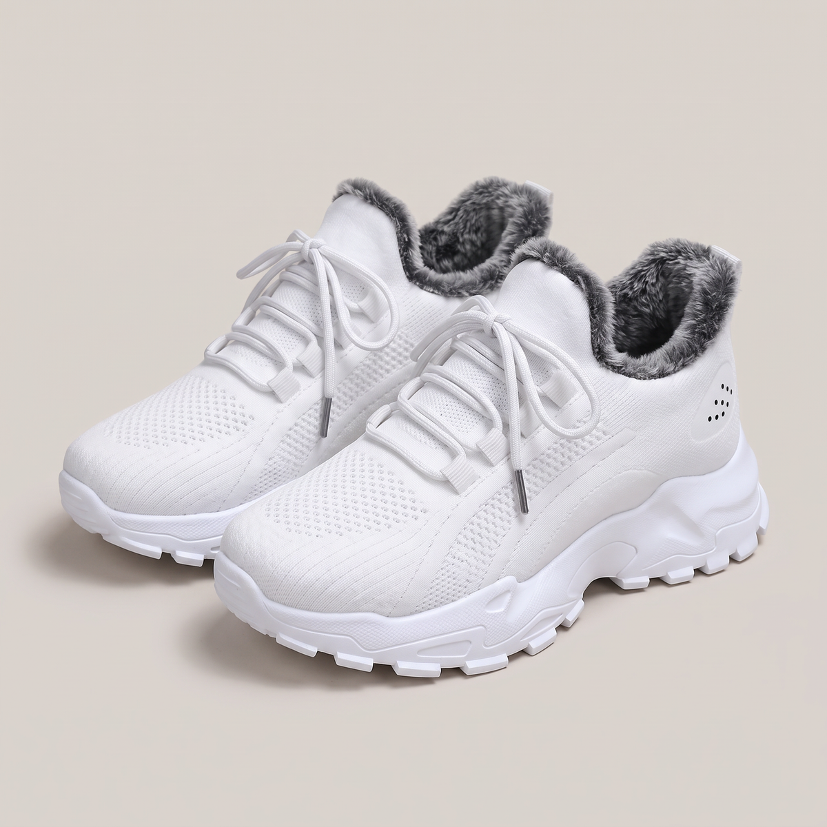 FAUX FUR LINED CHUNKY TRAINERS