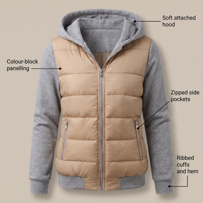 PADDED GILET HOODIE JACKET