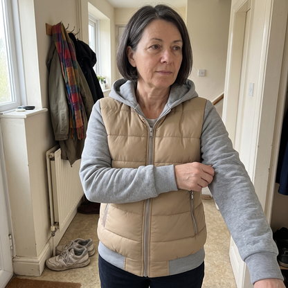 PADDED GILET HOODIE JACKET