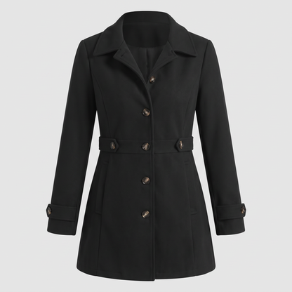 WAIST TAB TAILORED COAT
