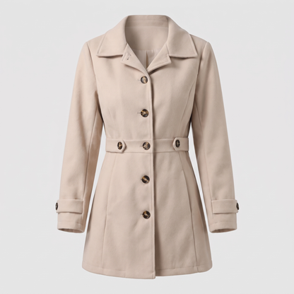 WAIST TAB TAILORED COAT