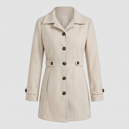 WAIST TAB TAILORED COAT