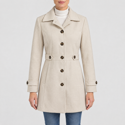 WAIST TAB TAILORED COAT