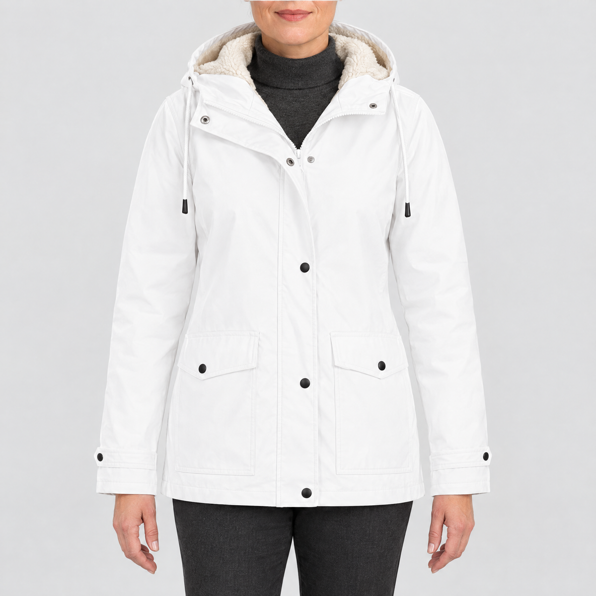 SHERPA LINED HOODED PARKA