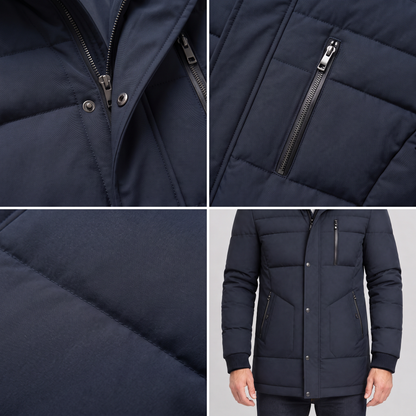 HOODED PADDED UTILITY JACKET