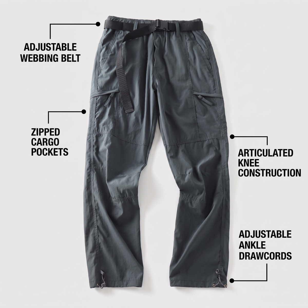 WEBBING BELT FIELD TROUSERS
