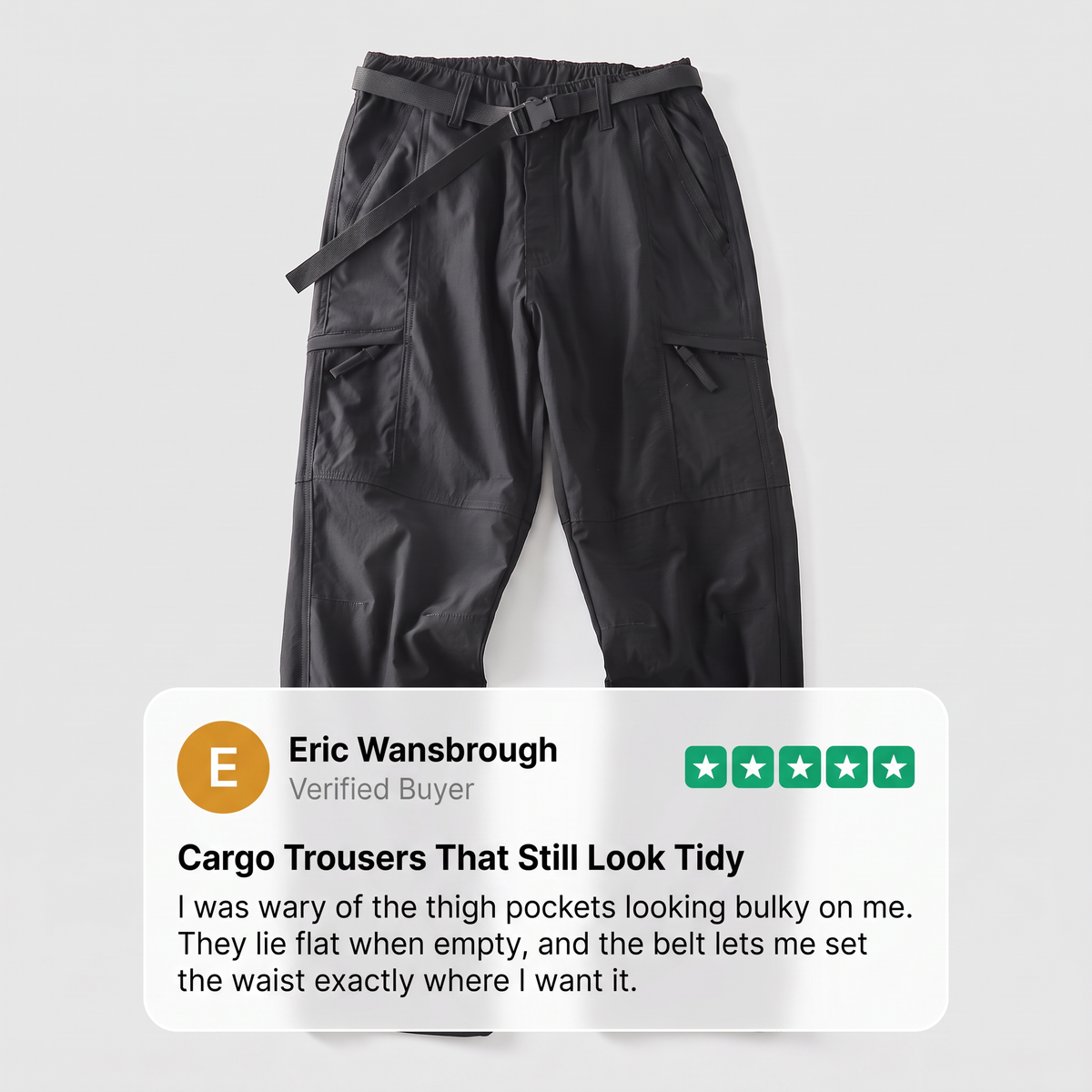 WEBBING BELT FIELD TROUSERS