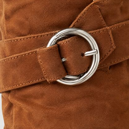 RING BUCKLE HIGH HEEL BOOTS