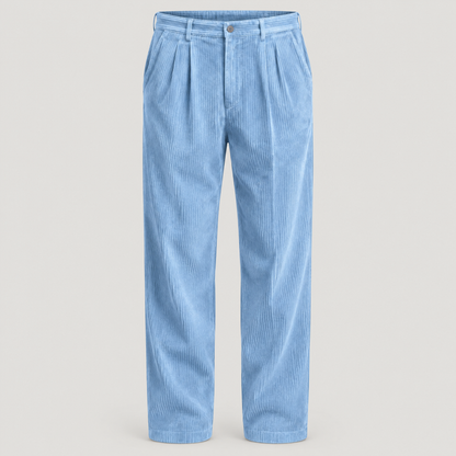 PLEATED CORDUROY TROUSERS