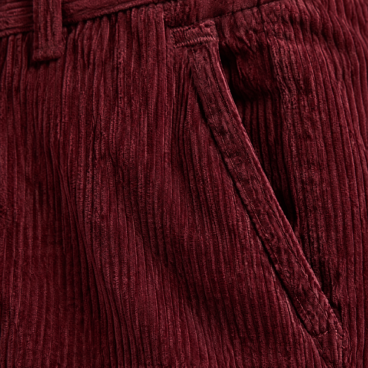 PLEATED CORDUROY TROUSERS