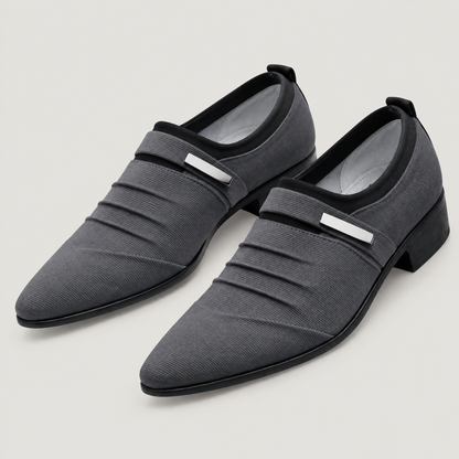 PLEATED VAMP DRESS LOAFERS