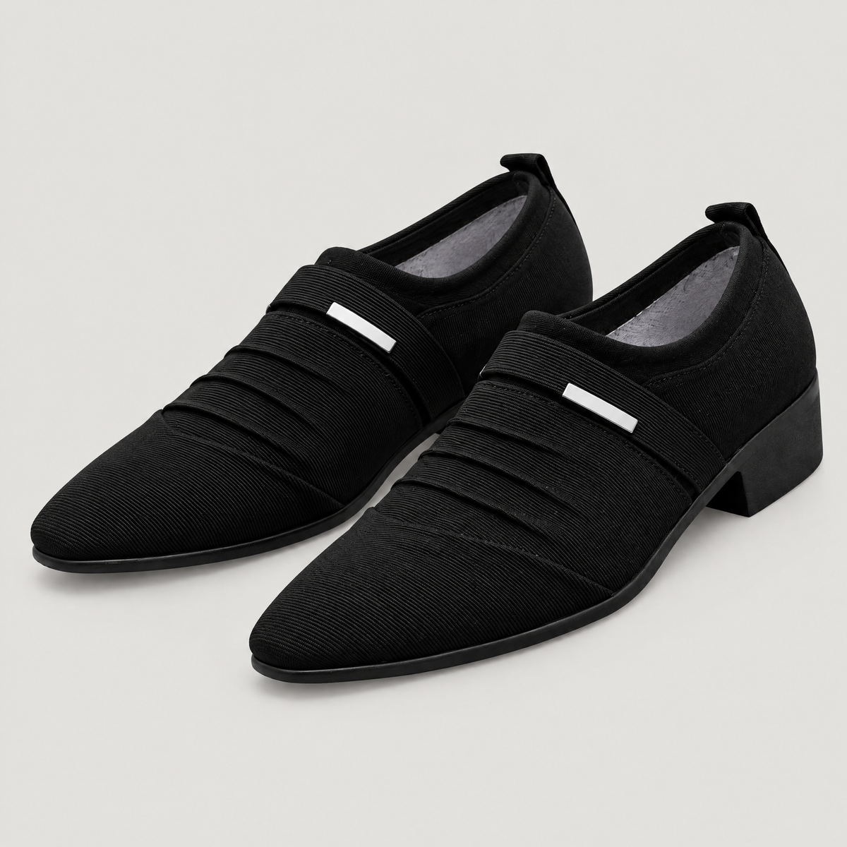 PLEATED VAMP DRESS LOAFERS