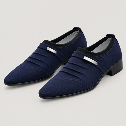 PLEATED VAMP DRESS LOAFERS