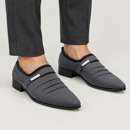 PLEATED VAMP DRESS LOAFERS