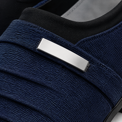 PLEATED VAMP DRESS LOAFERS