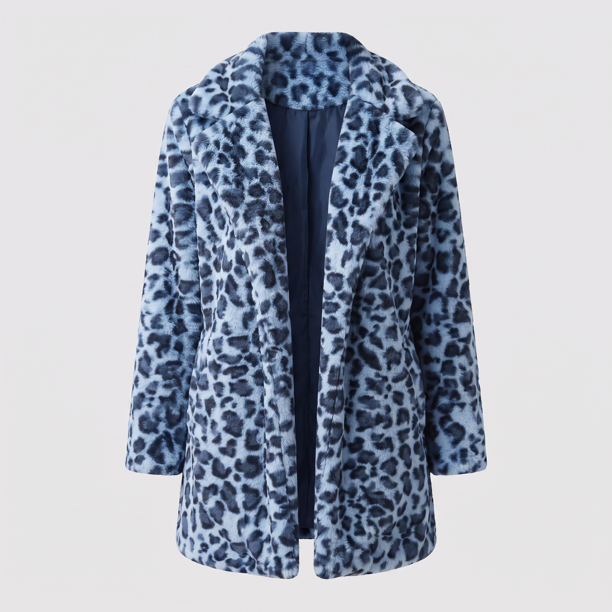 ANIMAL PRINT PLUSH COAT