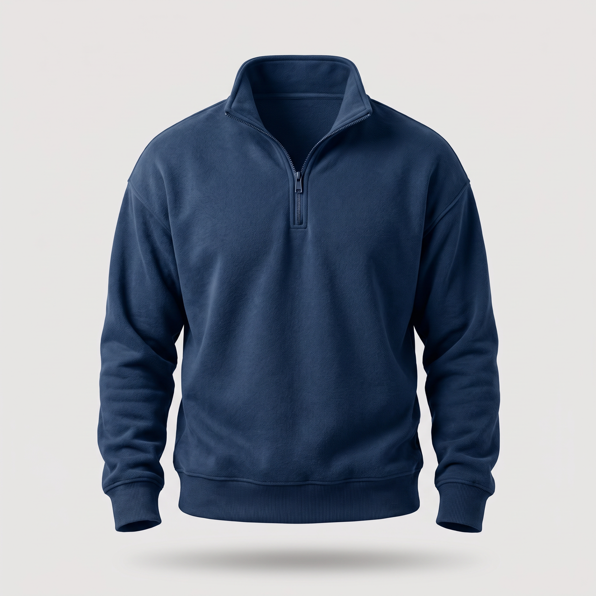 BRUSHED QUARTER ZIP SWEATSHIRT