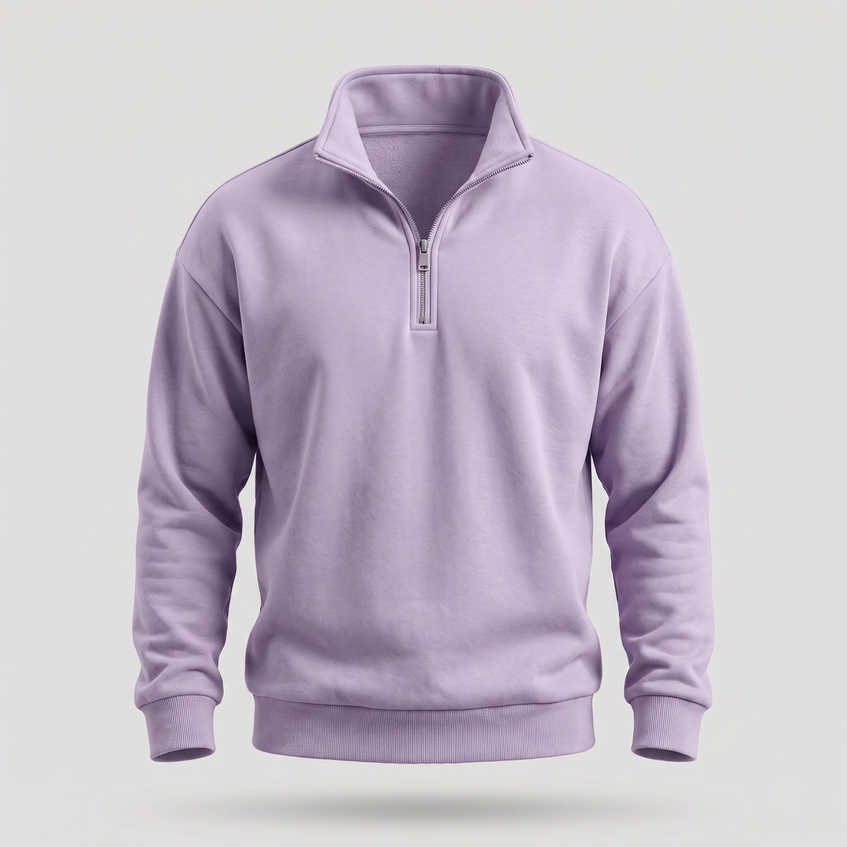 BRUSHED QUARTER ZIP SWEATSHIRT