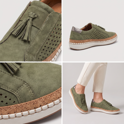 ESPADRILLE SOLE CASUAL LOAFERS