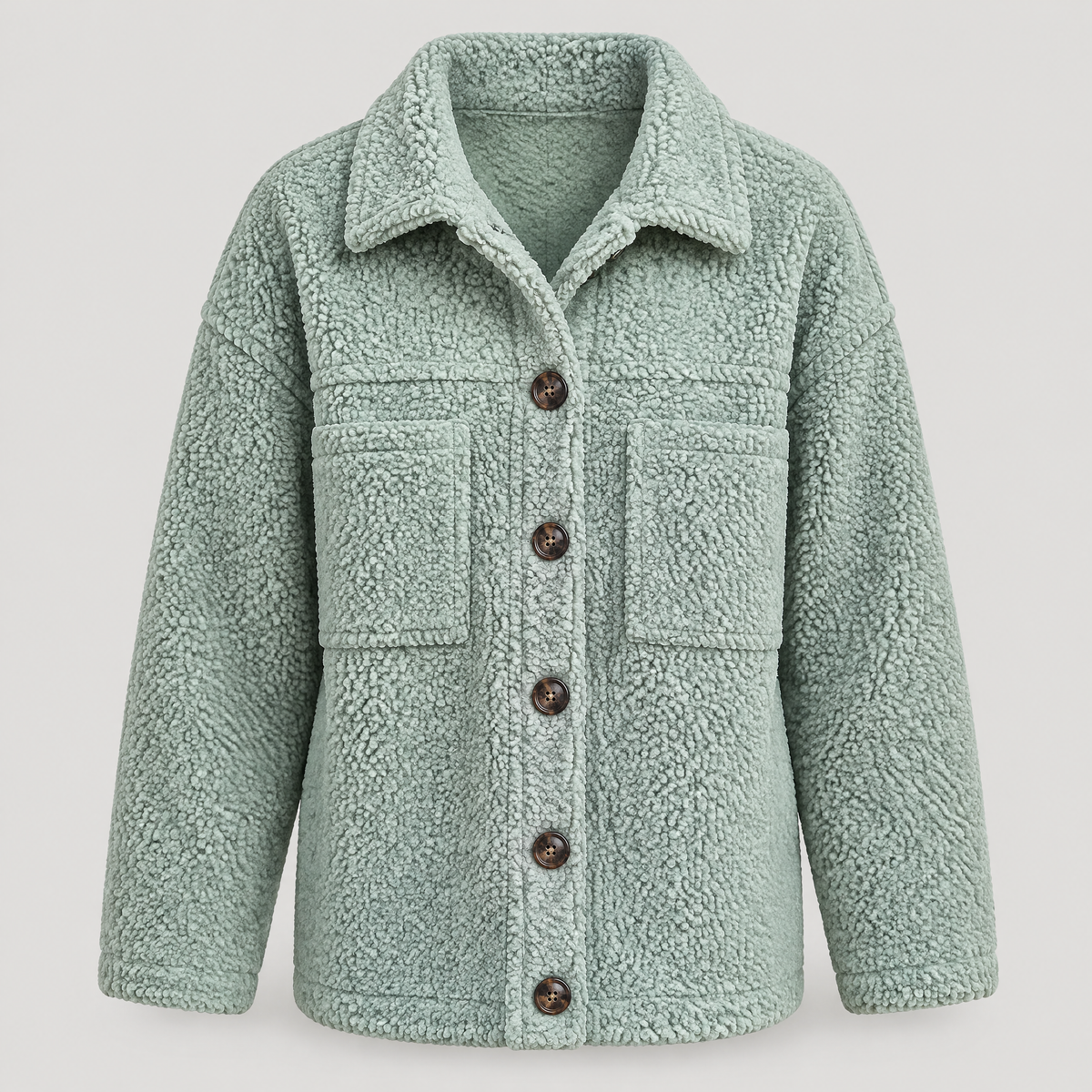 SOFT PILE BUTTON JACKET