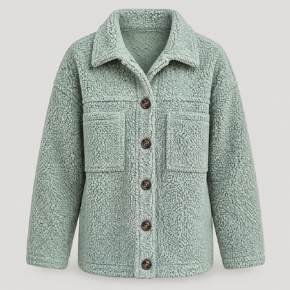 SOFT PILE BUTTON JACKET