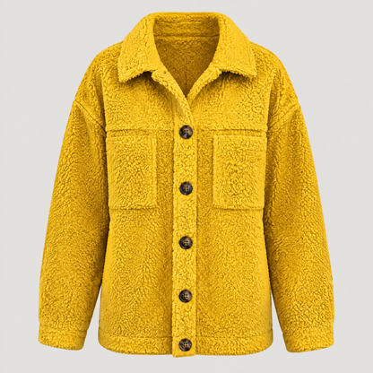 SOFT PILE BUTTON JACKET