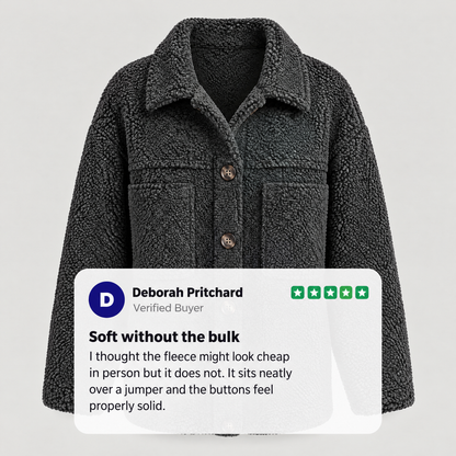 SOFT PILE BUTTON JACKET