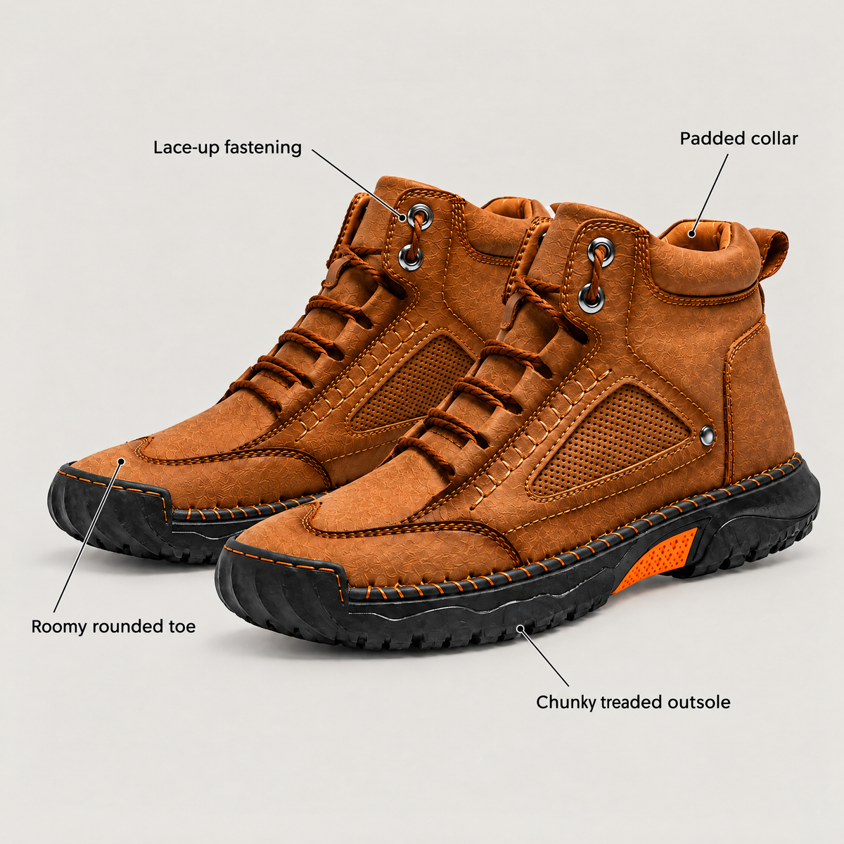 TRAIL STITCH HIGH-TOP BOOTS
