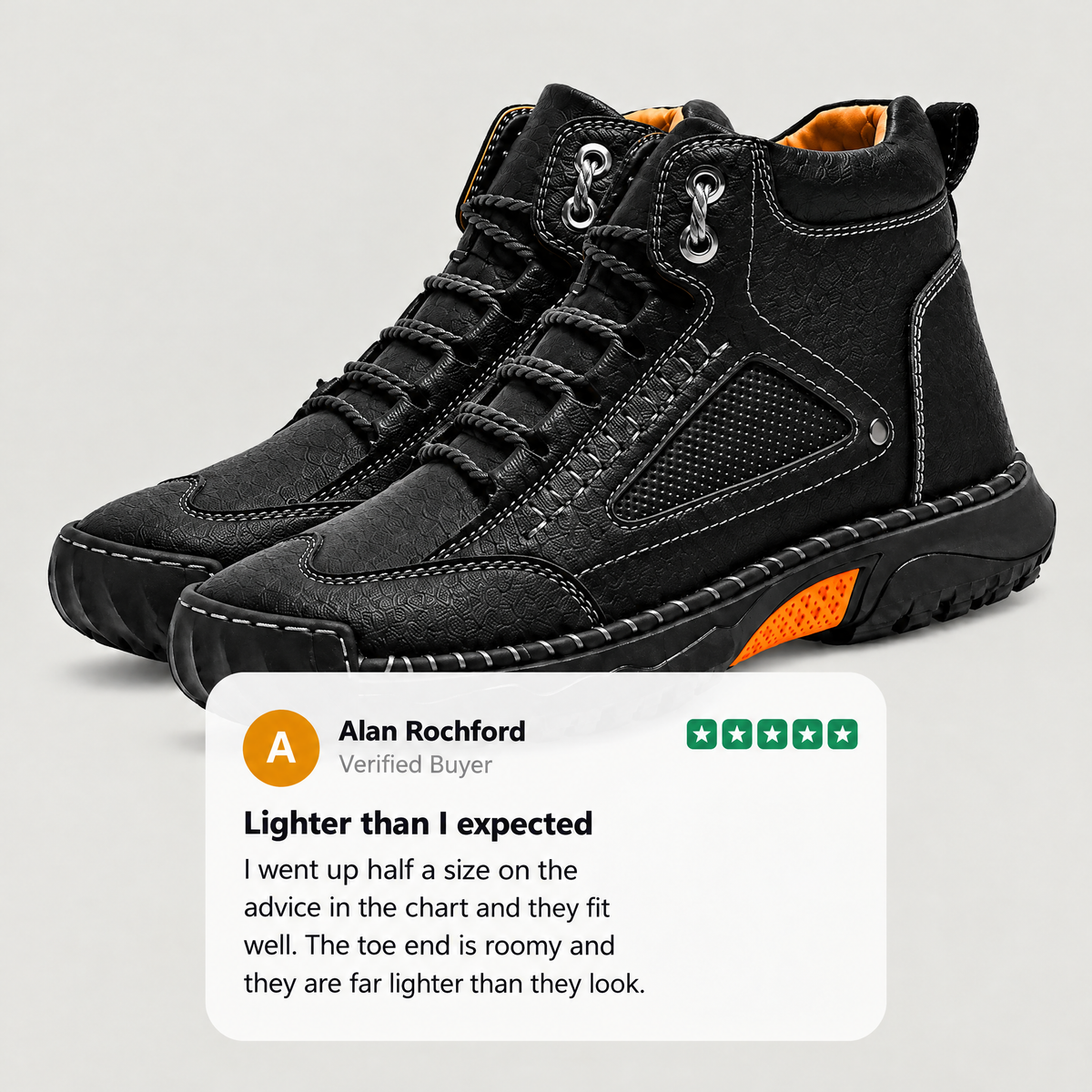 TRAIL STITCH HIGH-TOP BOOTS