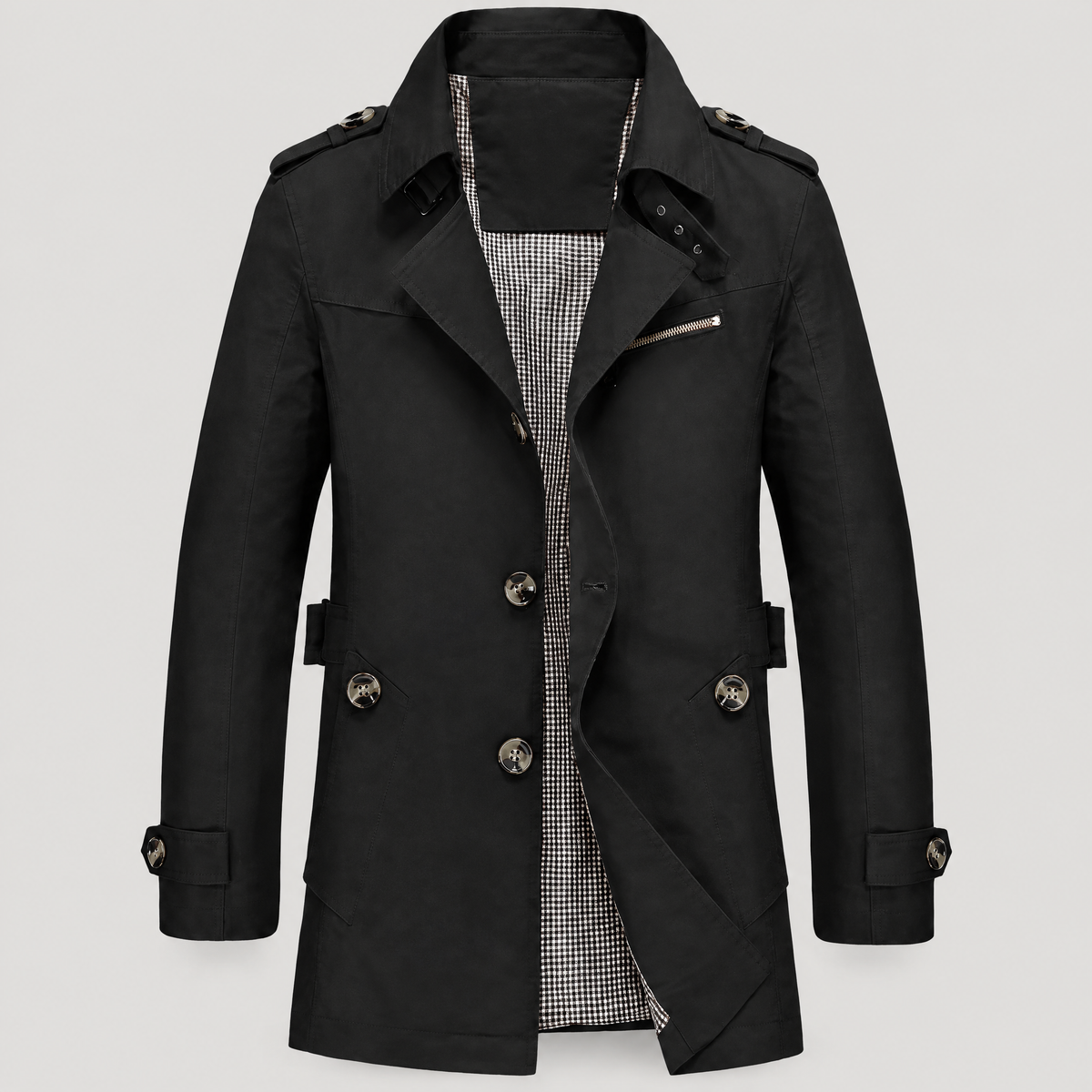 ZIP CHEST TAILORED COAT